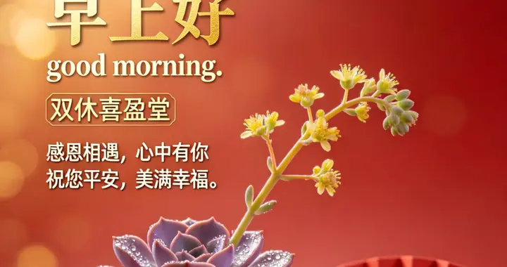 今日最新早上好问候祝福语大全，问声早上好，人间真情在