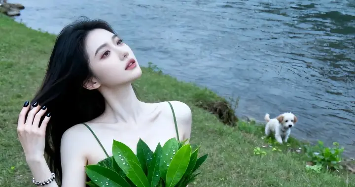 这组AI写真，美到央视都点赞的“自然时装”火了