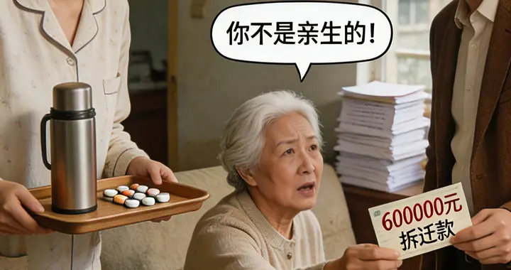 养女照顾养母10年，养母把60万拆迁款全给亲生儿子：你不是亲生的