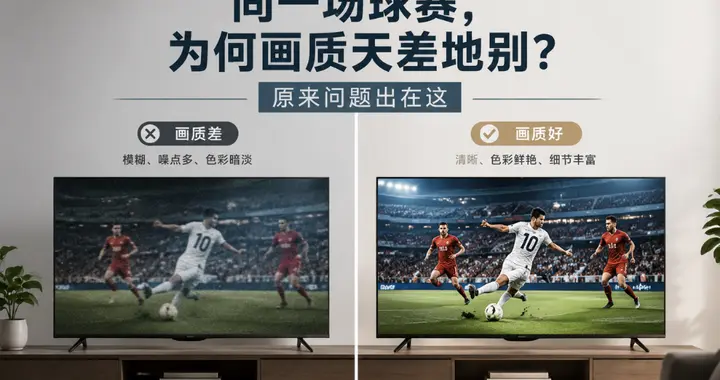 同一场球赛，为何画质天差地别？原来问题出在这