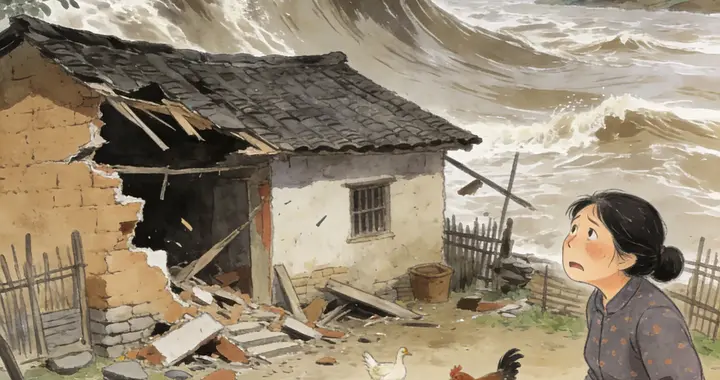 洪水退去，渔夫捞起一个铁匣子，打开后他做了一个决定