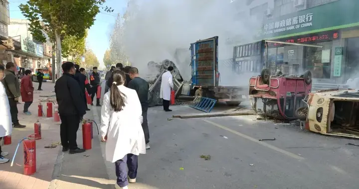 【烈火无情人有情】临清市尚店镇卫生院众人携手勇扑烈火，守护平安