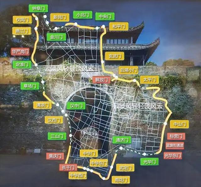 南京城墙明代十三座城门，如今近半已消失在人们的视野里