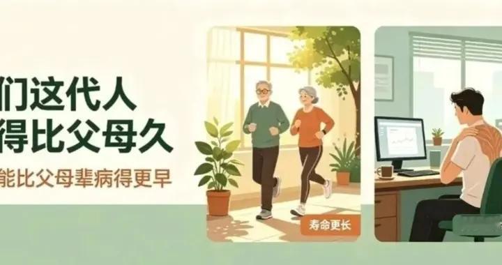 我们这代人活得比父母久，但可能比父母辈病得更早