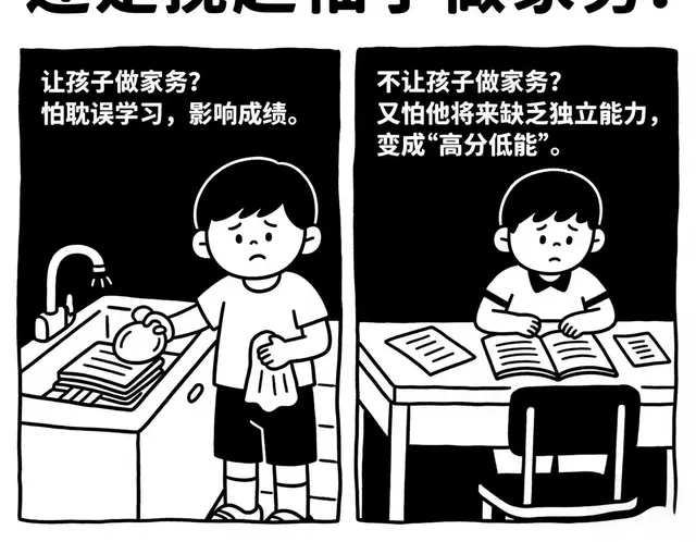 从小做家务 vs 只专注学习：成年后的收入差距