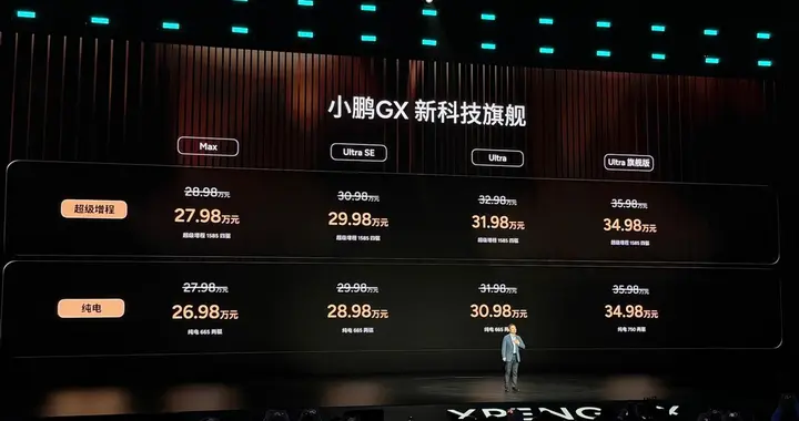 限时售价26.98万-34.98万元 小鹏GX上市