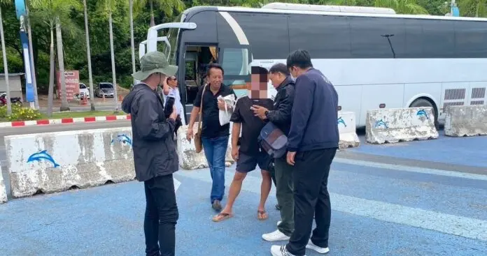 中国籍非法导游在泰国芭提雅码头被捕