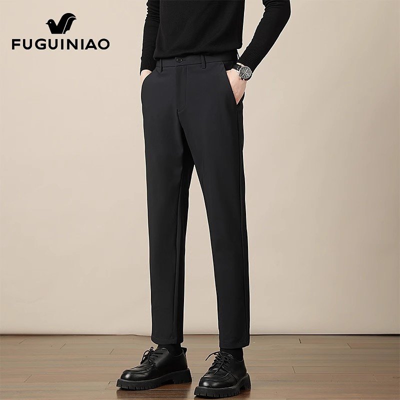 直筒休闲裤男士商务西装裤春季长裤子男款