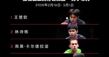 大满贯名单曝光！透过王楚钦孙颖莎看到了竞技体育冷与热血的一面