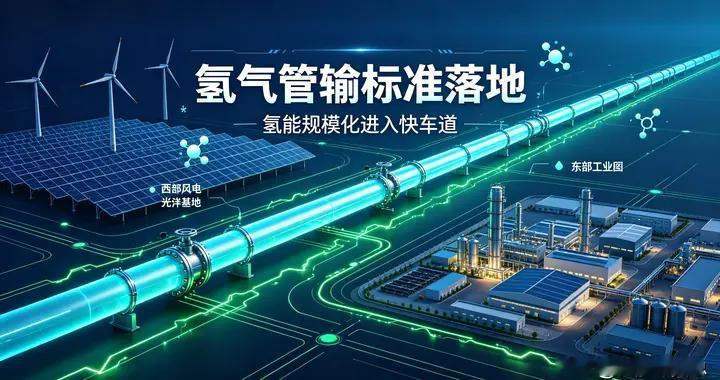 重磅突破！氢气管输标准全面落地，氢能产业告别试点迎来规模化！