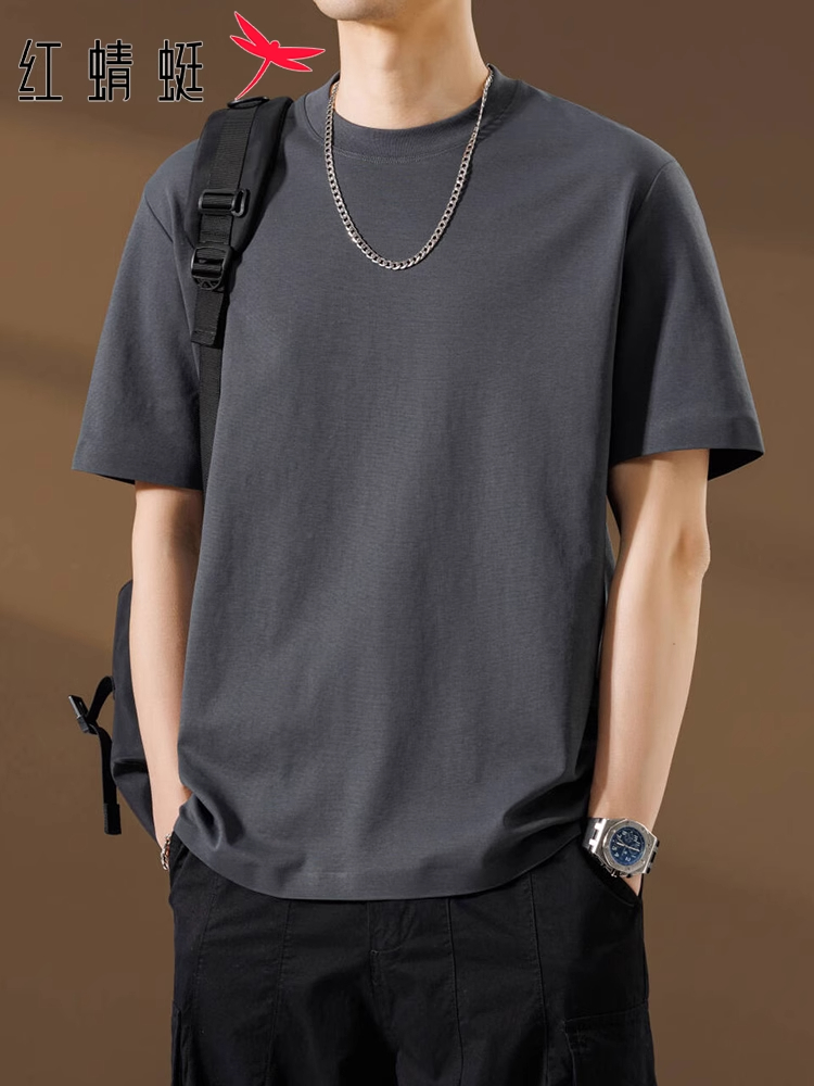 红蜻蜓短袖t恤男士夏季新款潮流休闲体恤衫