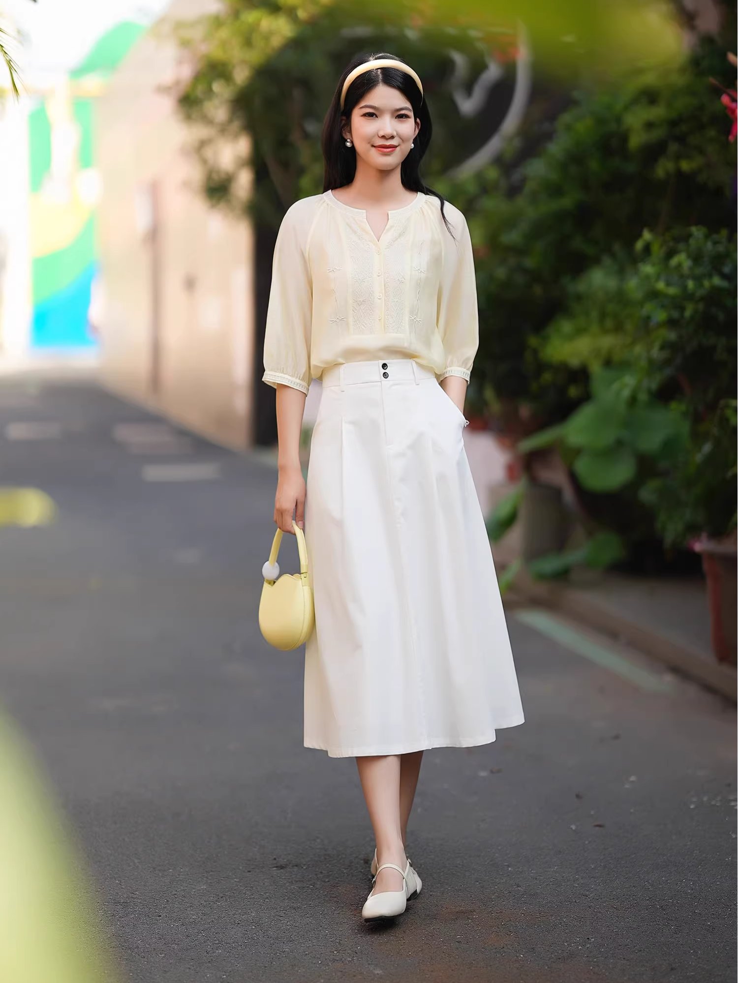莱赛尔混纺小衫