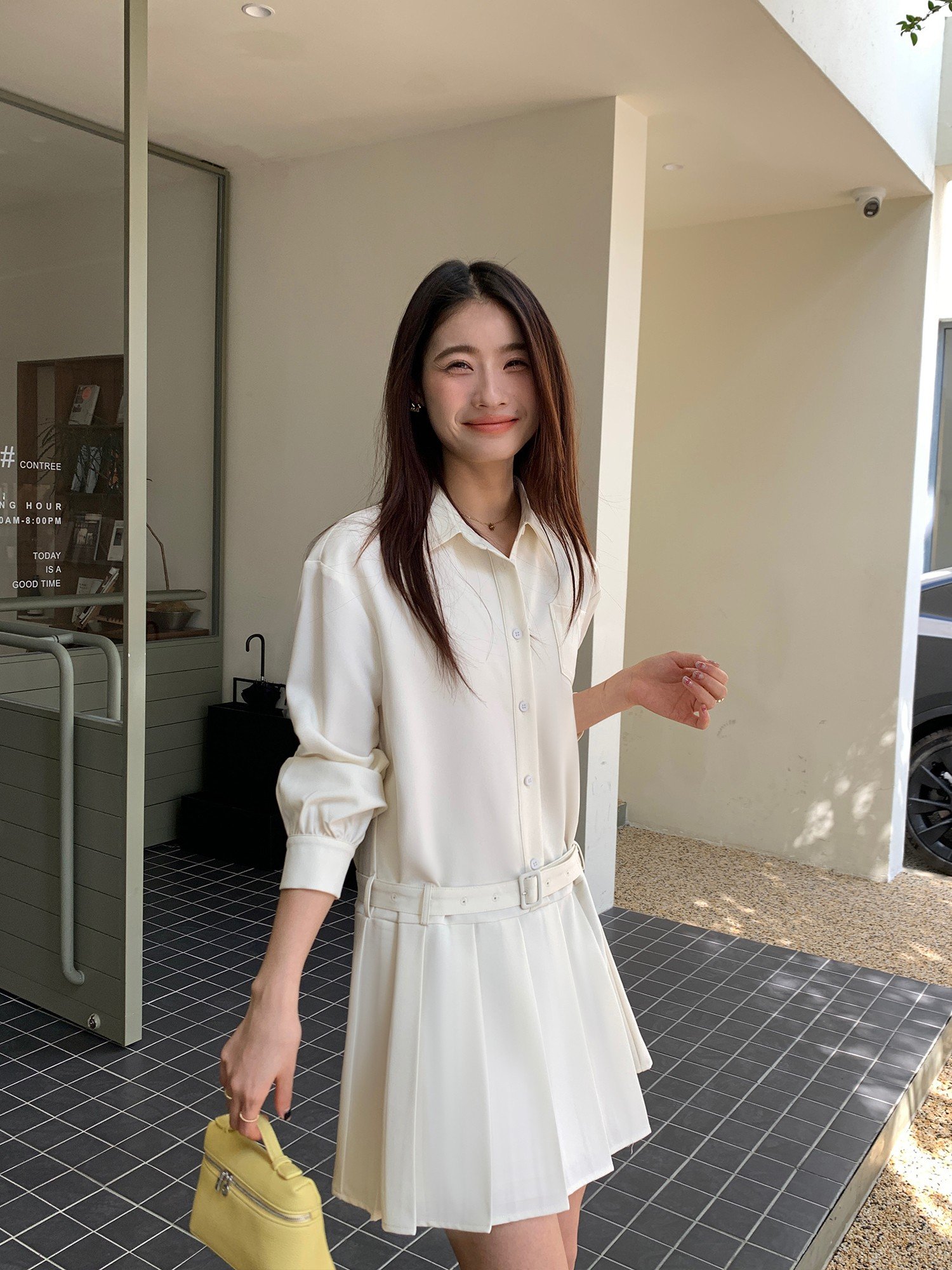 宽松显瘦休闲短裙气质减龄百褶裙
