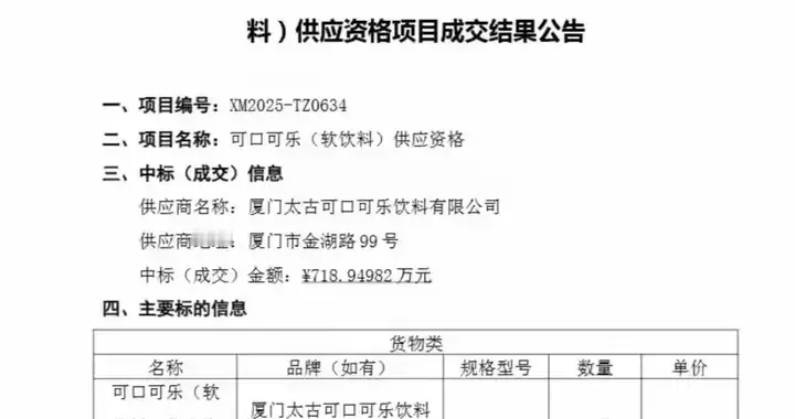 集美大学回应720万元采购可乐一事：平均单价低于市场价