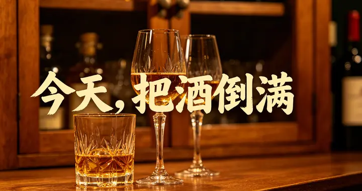 今天，把酒倒满！