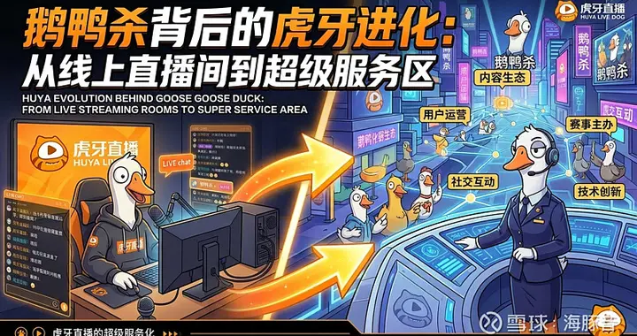 鹅鸭杀背后的虎牙进化：从线上直播间到超级服务区