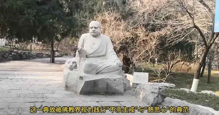 济南千佛山风景区十八罗汉第十八位，纳答密答喇尊者