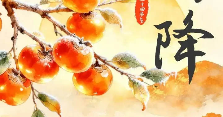 今日霜降：己看黄叶惊秋老，渐觉繁霜逼岁寒