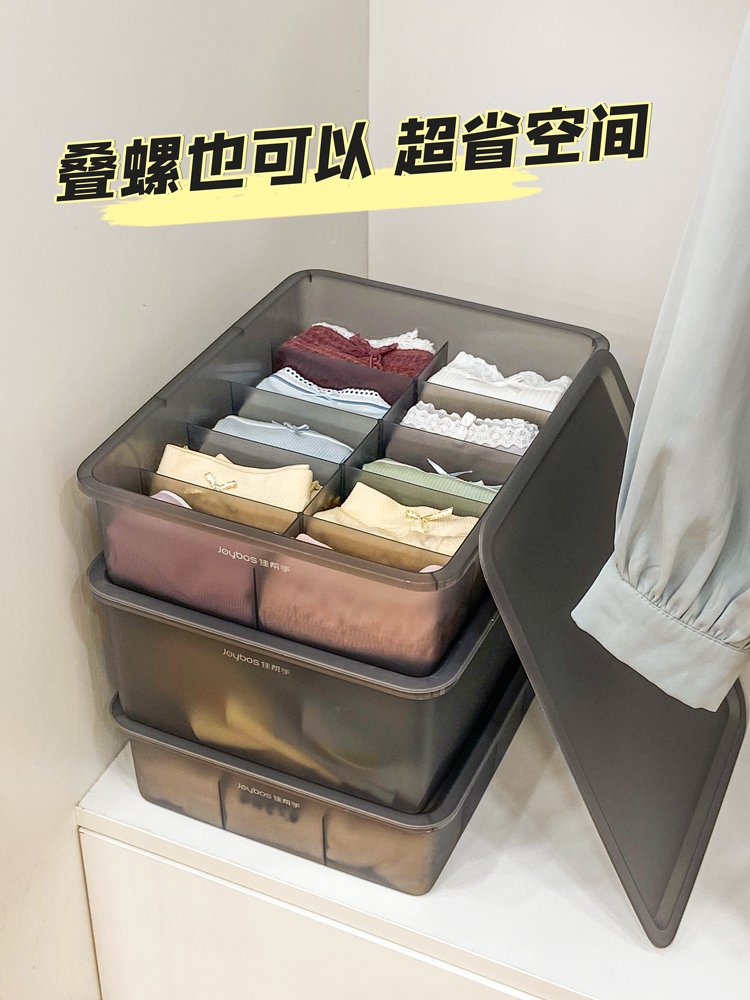 佳帮手防尘内衣盒分隔收纳拿取方便家务必备