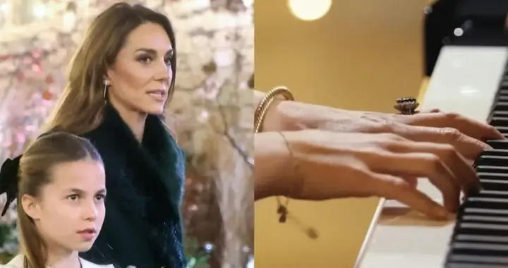 这局完胜！凯特王妃携夏洛特公主四手联弹，梅根母女认输吧！