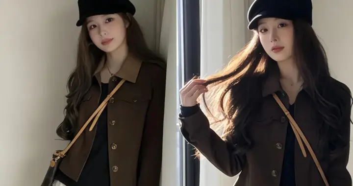 这条“半裙”才是真温柔！春天出门这么搭配上衣，甜而不腻！