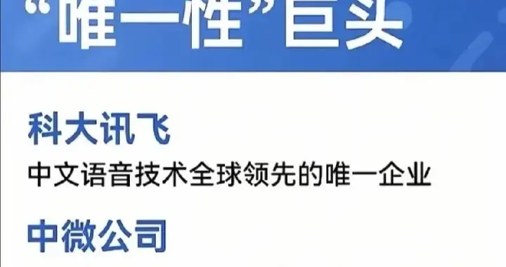 A股38家具有“唯一性”的科技龙头公司！