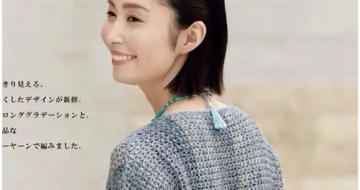 温柔灰色钩针短袖