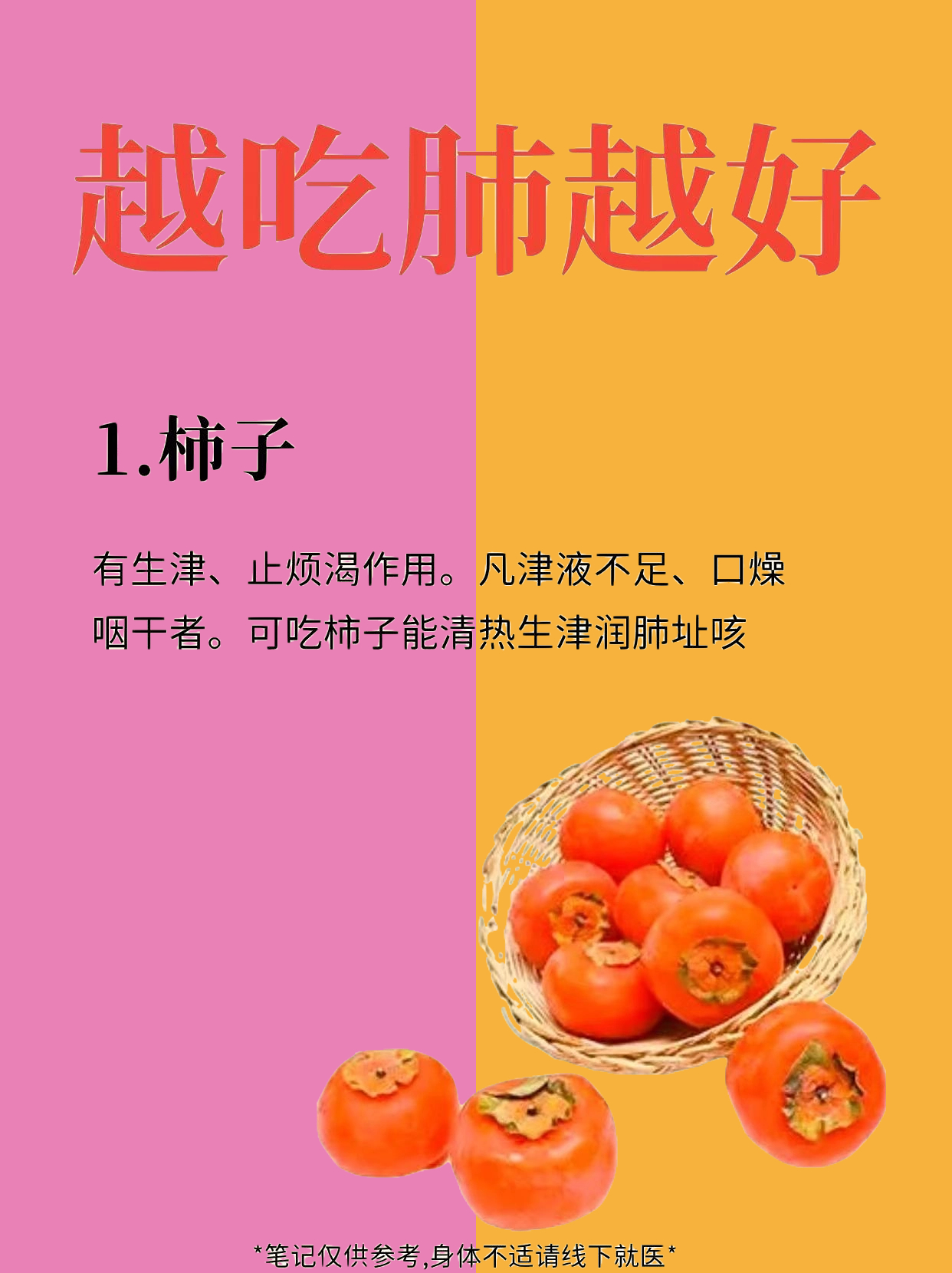 越吃对肺越好的东西！