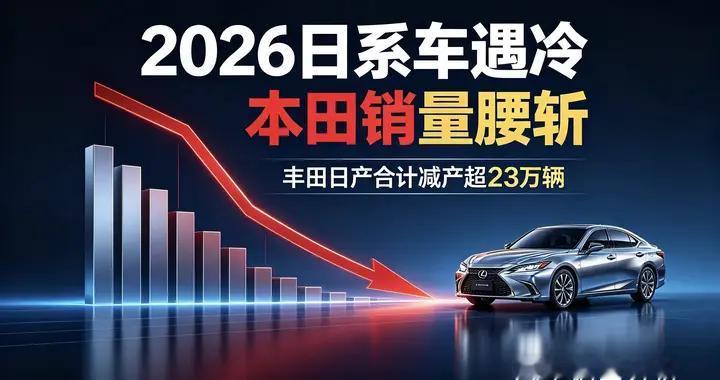 2026日系车遇冷：本田销量腰斩，丰田日产合计减产超23万辆