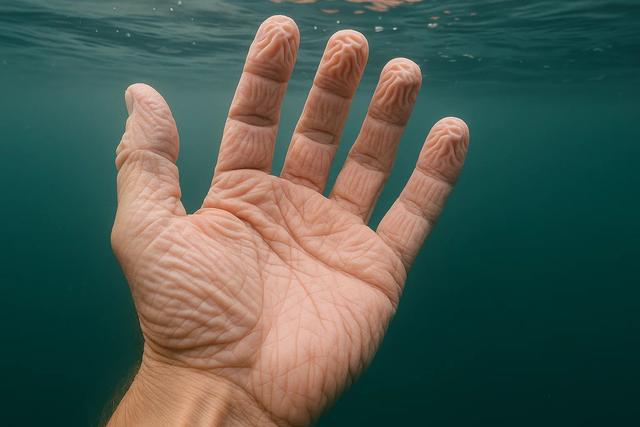 为什么手泡水后会起皱？