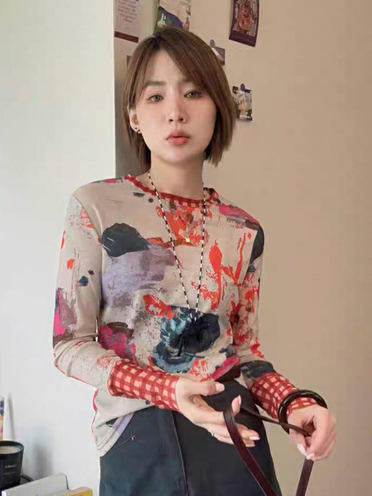 原版正品时尚百搭印花防晒T恤女