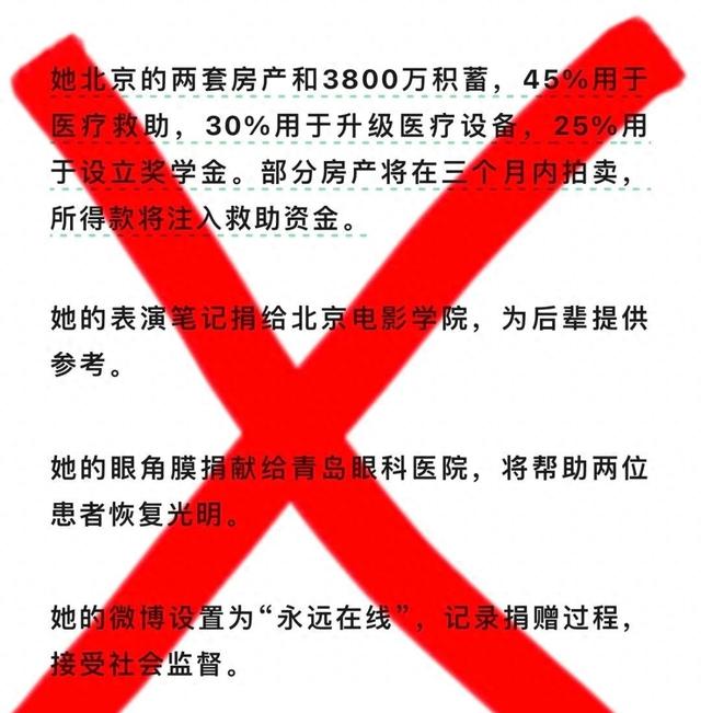 朱媛媛捐赠眼角膜和所有遗产？国家话剧院知情人士辟谣