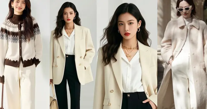 早春穿搭还是“米色”更稳妥，干净温柔又显白，谁穿谁高级