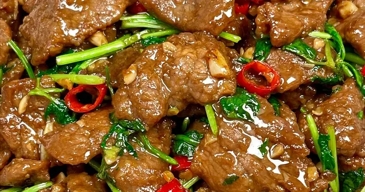 香菜炒牛肉