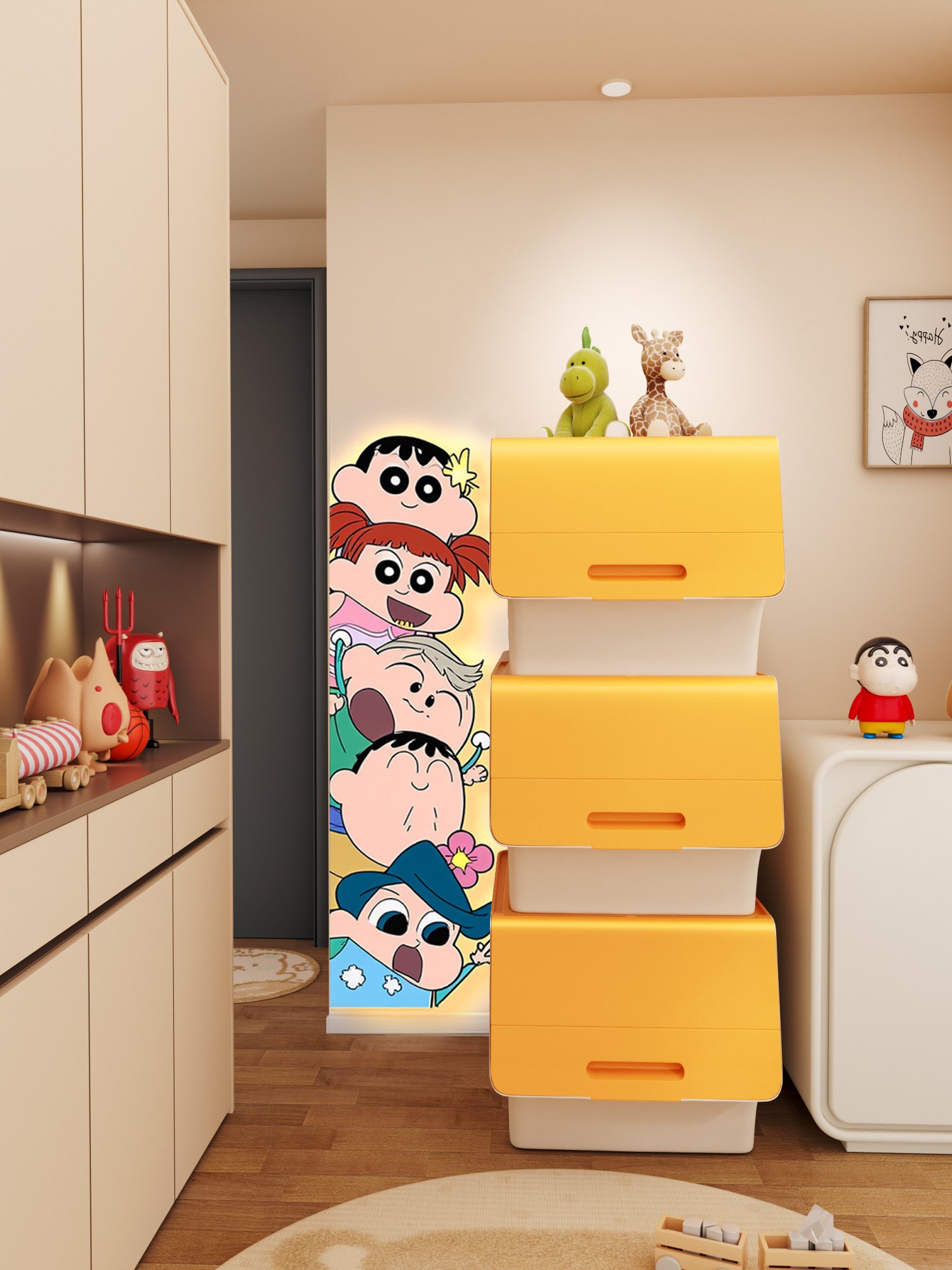 超实用的儿童玩具收纳箱