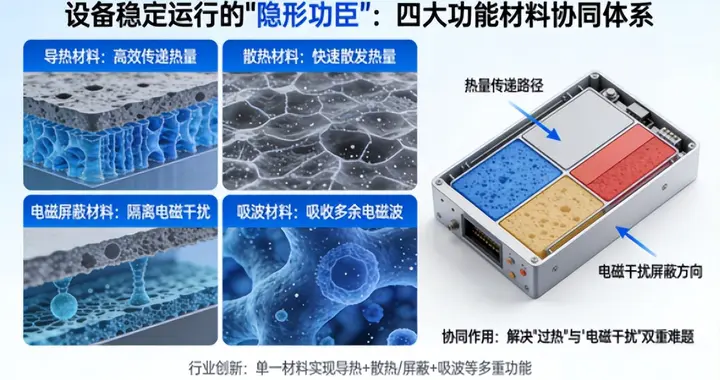 从热管理到电磁防护：四种核心材料的科普解析与行业创新