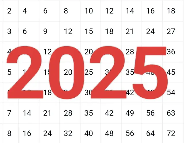 神奇的2025，九九乘法表的数值加一起，正好等于2025？