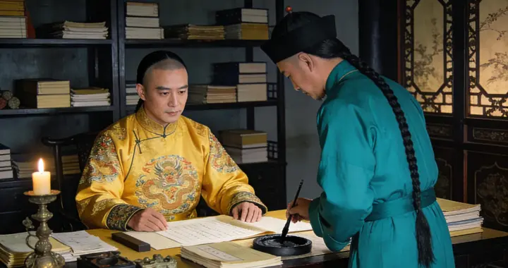 雍正在养心殿批折子，太监说：被圈禁26年的大阿哥胤禔离世了