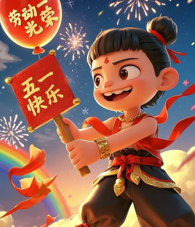 五月头一天，求个上上签！五一假期的由来，五一文案祝福语图片