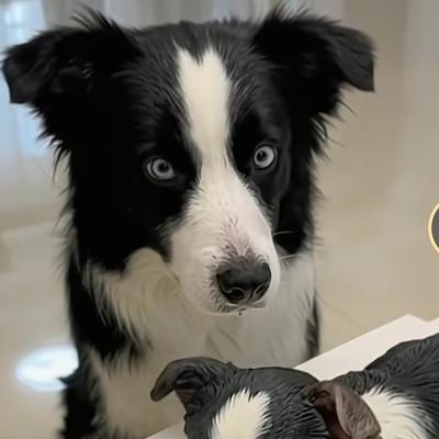 乖风破浪：边牧平时十分不听话，老是调皮捣