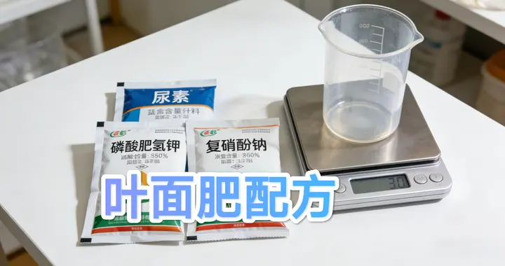 30斤水+30克尿素+30克磷钾+10克复硝酚钠：一份好用的叶面肥配方
