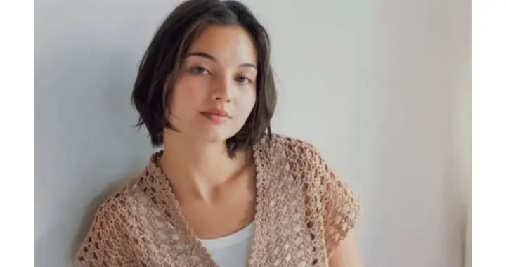 温温柔柔的钩针开衫