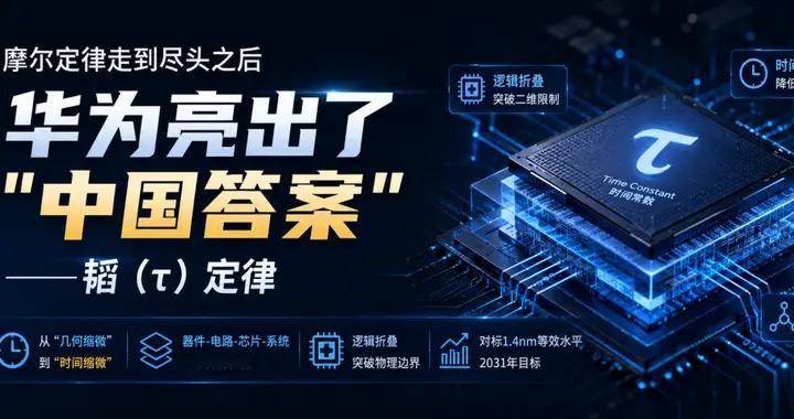 摩尔定律走到尽头之后 ，华为亮出了"中国答案" ——韬（τ）定律