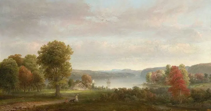 宁静且极具氛围感的风景油画