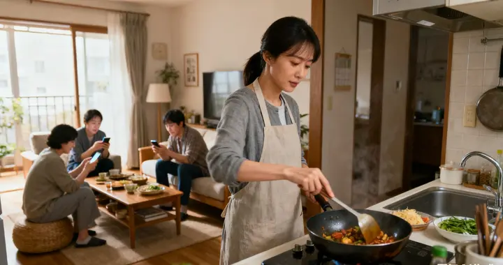 娘家婆家自家全是我做饭，一到饭点众人旁观，主妇咋摆脱做饭枷锁