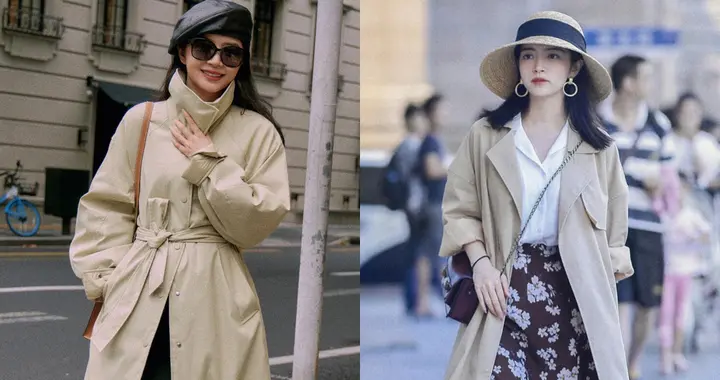 降温后才发现：大家都在穿秋外套+长裙，时髦好看，适合40岁女人