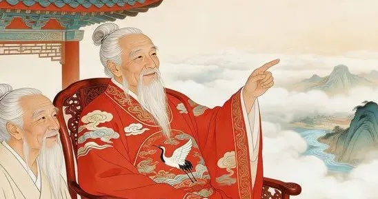 申公豹魂归封神台时，元始天尊站在台前等他。