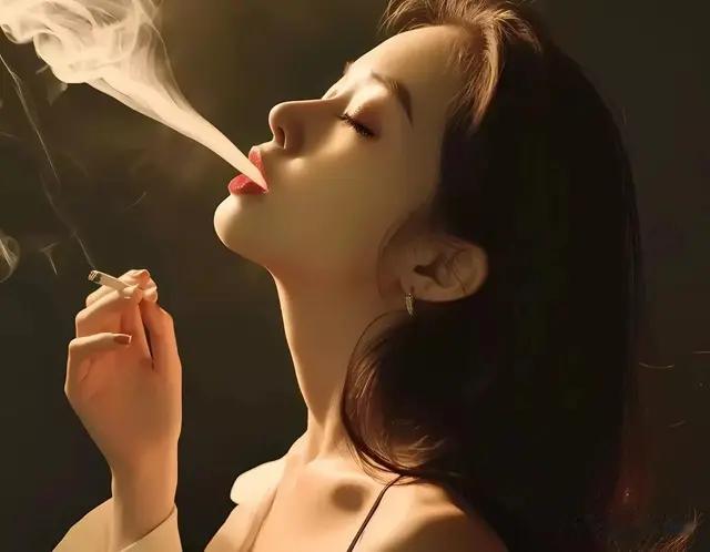 8幅美女与烟雾的迷人画面，令人陶醉。