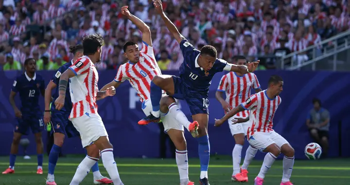 世界杯：法国1-0巴拉圭！连续四届进八强，姆巴佩点射+屡遭挑衅