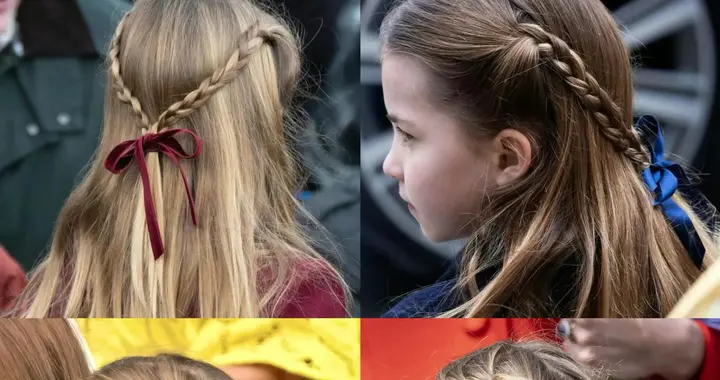 弄巧成拙！梅根晒女儿麻花辫造型，和夏洛特公主的精致相差甚远